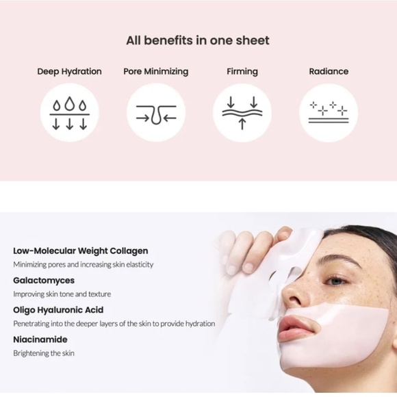 Biodance Bio Collagen Deep Hydrogel Overnight Firm Mask 24 Sheets K-Beauty NEW